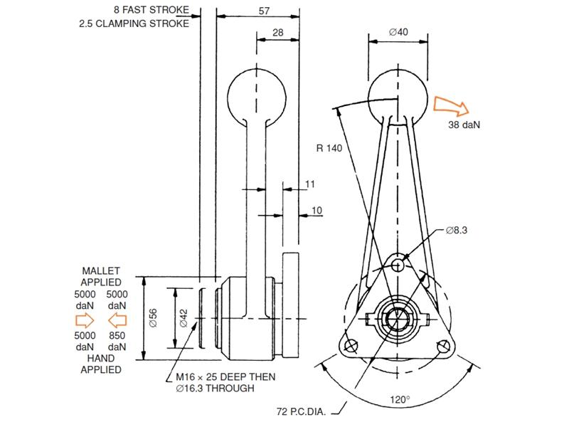 CR5000 Cam Ram Clamps Heavy Duty Cam Clamps Manual Toggle Clamps